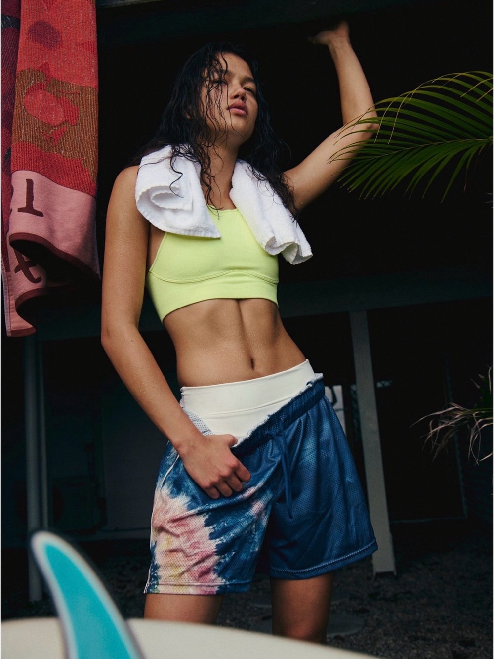 FP Movement When In Venice Tie Dye Swirl Printed Mesh Shorts - NWT Size Small